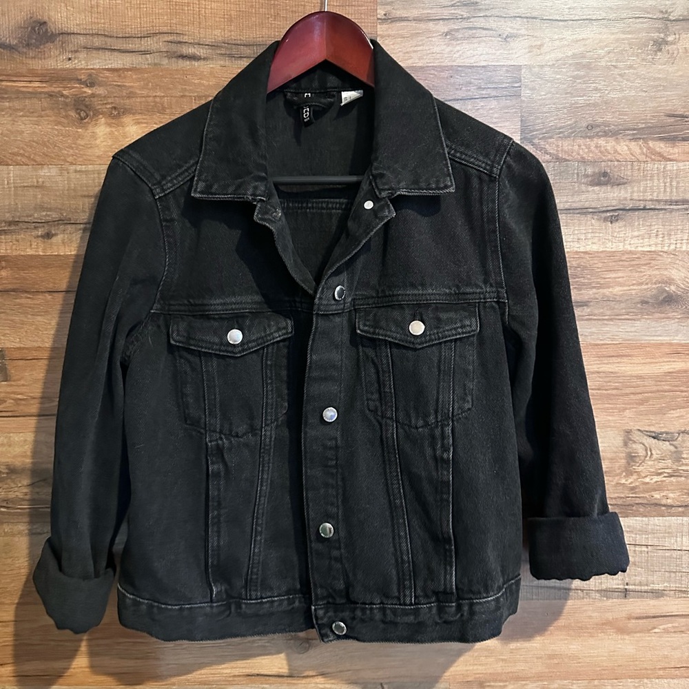 H&M Classic Black Denim Jacket